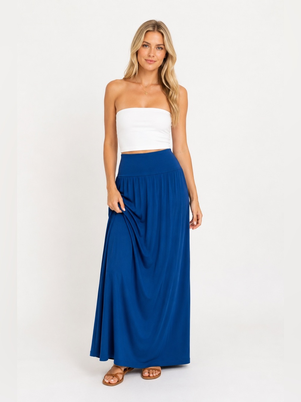 Azules Blue Maxi Skirt | Size XL